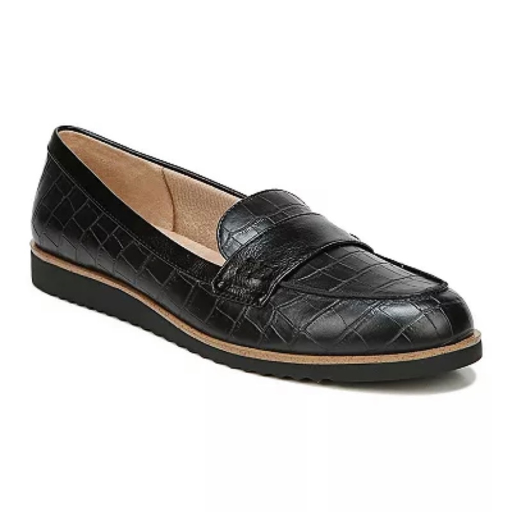 Like new Black Life Stride Alligator Skin Loafers 8.5